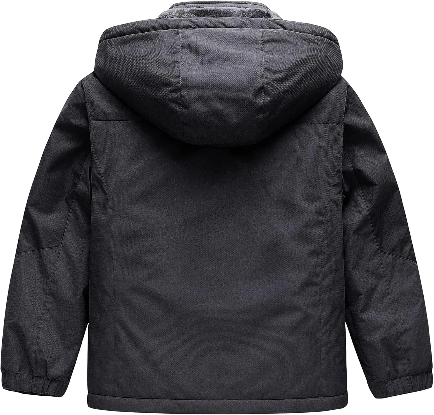 CREATMO US Boy's Waterproof Ski Jacket Warm Winter Snow Coat Windproof Snowboarding Rain Jacket