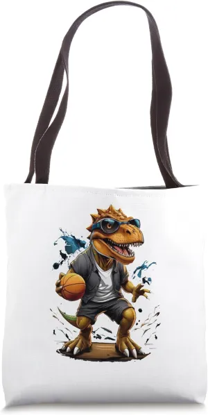 Cretaceous Court Star - Dino Dunker Tote Bag