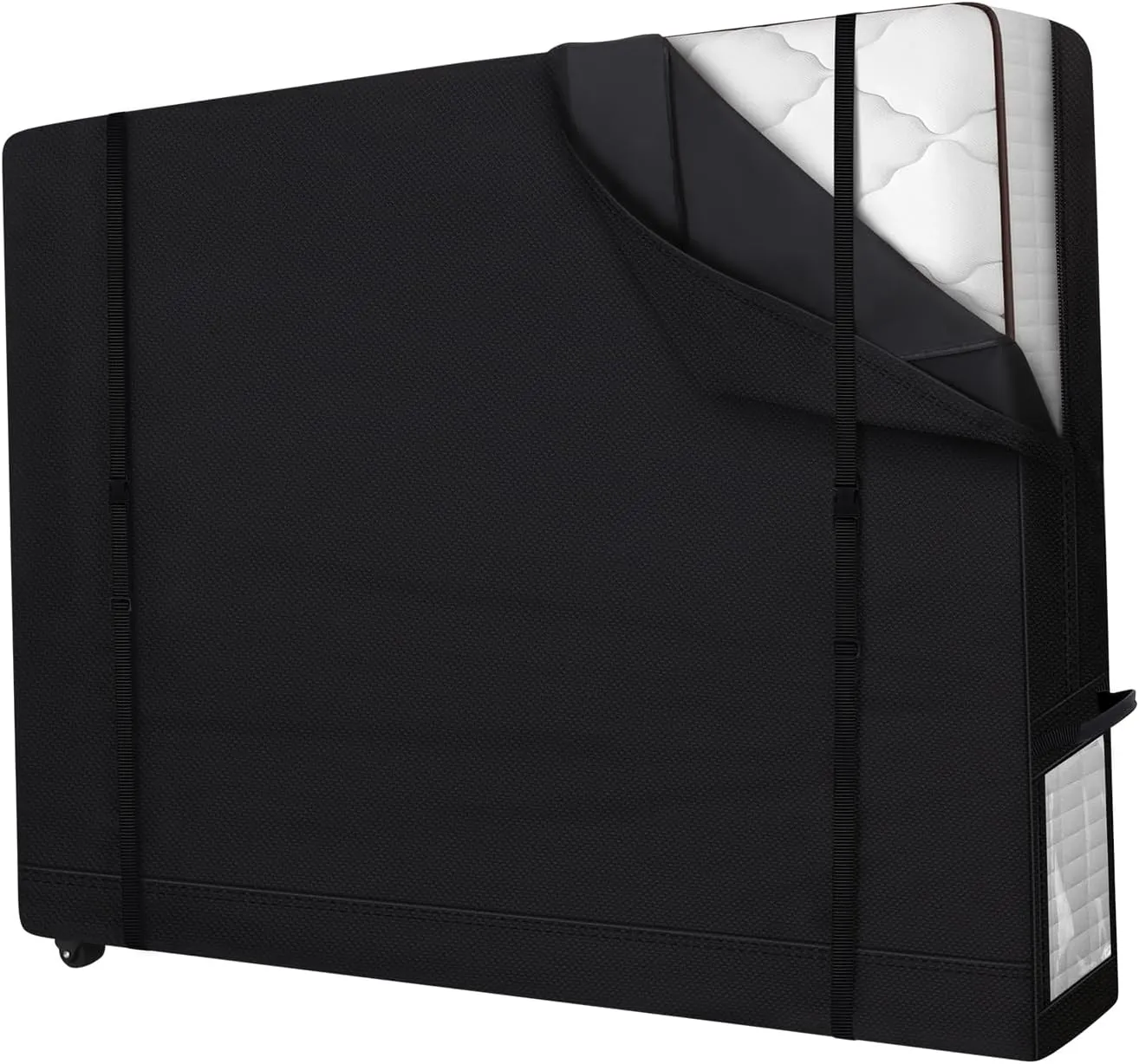 Cuddly Nest Rolling Mattress Storage Bag with Wheel- Reusable Heavy Duty Mattress Cover for Moving and Storage (Queen&Wheel)
