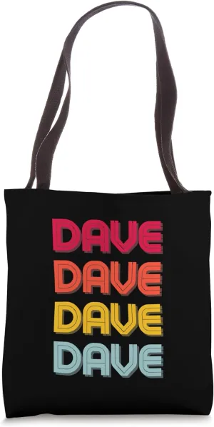Dave Rock and Roll , Julia Fame Retro DAVE Tote Bag