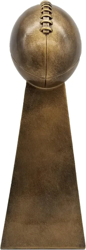 Decade Awards Fantasy Football Trophy, 10.25 or 15 Inch Tall - Engraved Football Gold Tower Award - Customize Now