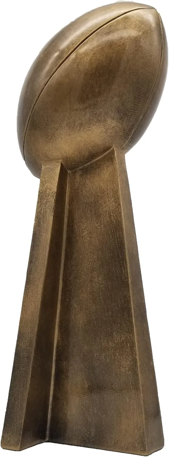Decade Awards Fantasy Football Trophy, 10.25 or 15 Inch Tall - Engraved Football Gold Tower Award - Customize Now