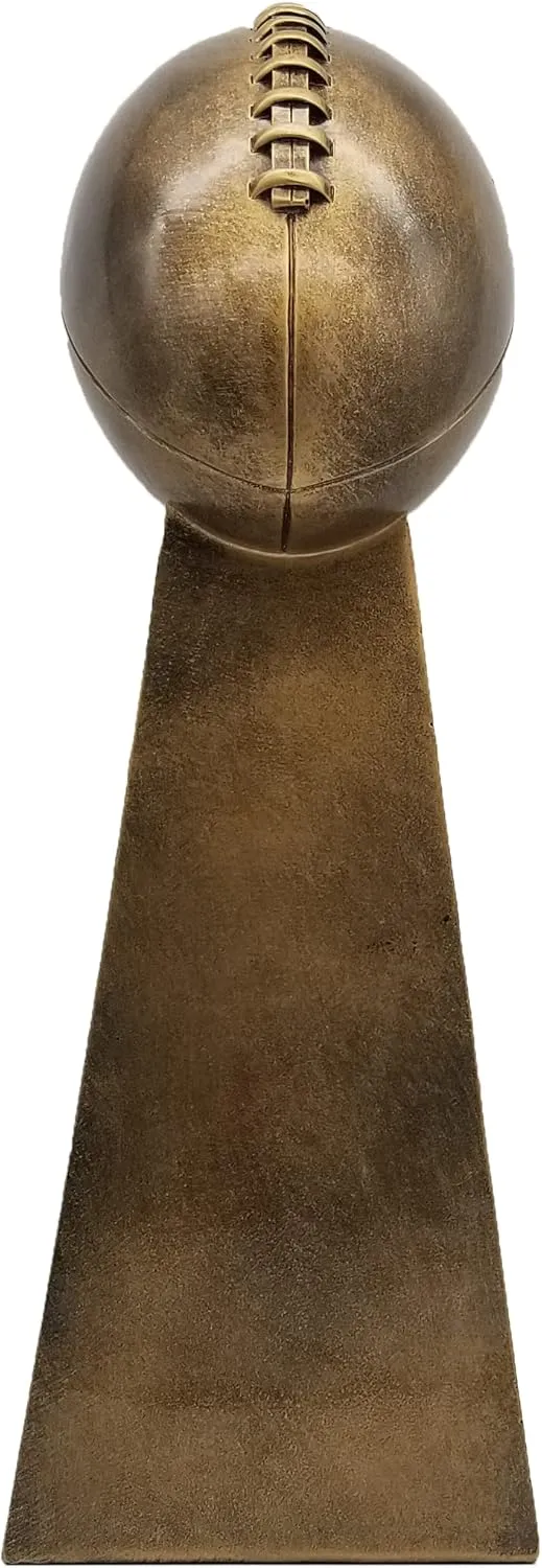 Decade Awards Fantasy Football Trophy, 10.25 or 15 Inch Tall - Engraved Football Gold Tower Award - Customize Now