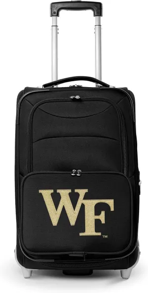 Denco Wake Forest Demon Deacons 21” Rolling Carry-On Luggage - Travel in Style – Wake Forest University Officially Licensed Bag - Great for Airports & Trips