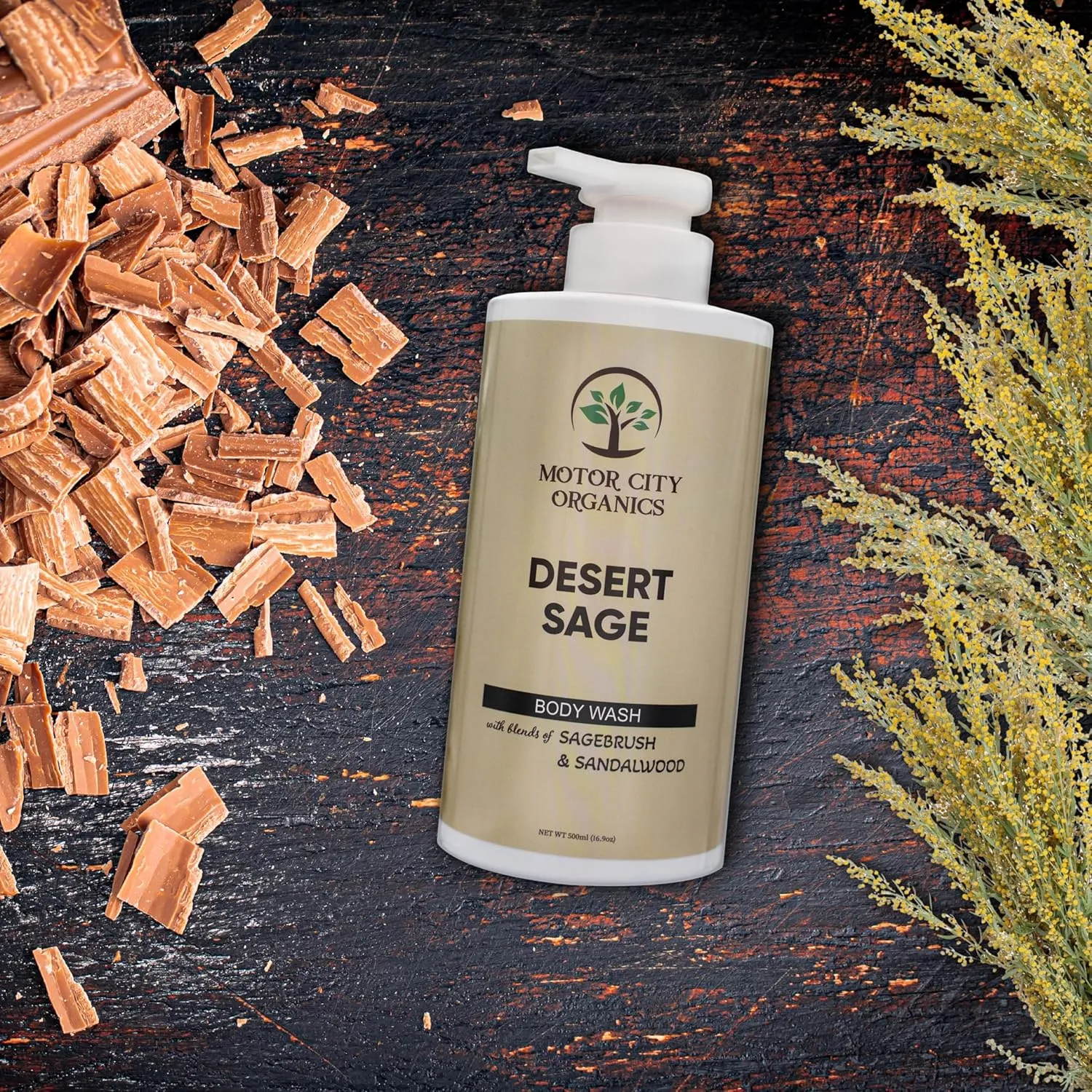 Desert Sage Body Wash | Infused with Sage, Sandalwood & Light Citrus - 16.9 oz | Gentle Formula | Suitable for All Skin Types | Paraben-Free