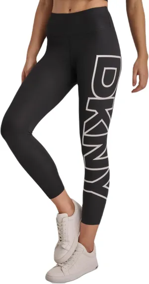 DKNY Women's Exploded Logo High Waist Balance Compression Legging