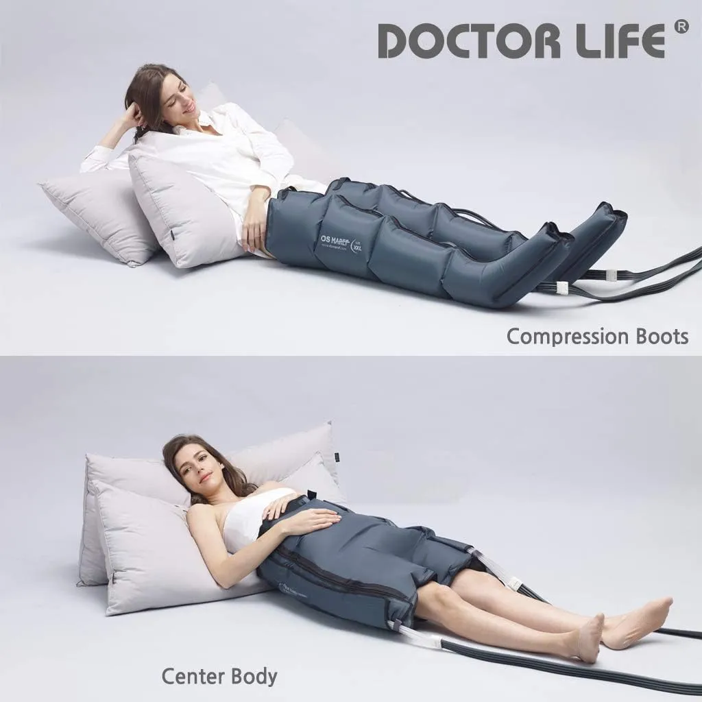 DOCTOR LIFE Recovery Compression System : (2. Legs (XL), 3. Legs   Centerbody   Carry bag)