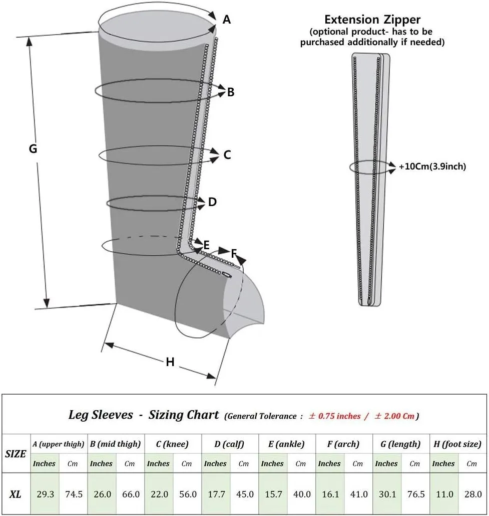 DOCTOR LIFE Recovery Compression System : (2. Legs (XL), 3. Legs   Centerbody   Carry bag)