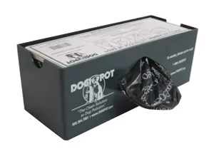 DOGIPOT 1008-1 Single Bag Roll Dispenser for Inside Use Only, Polyethylene, Forest Green