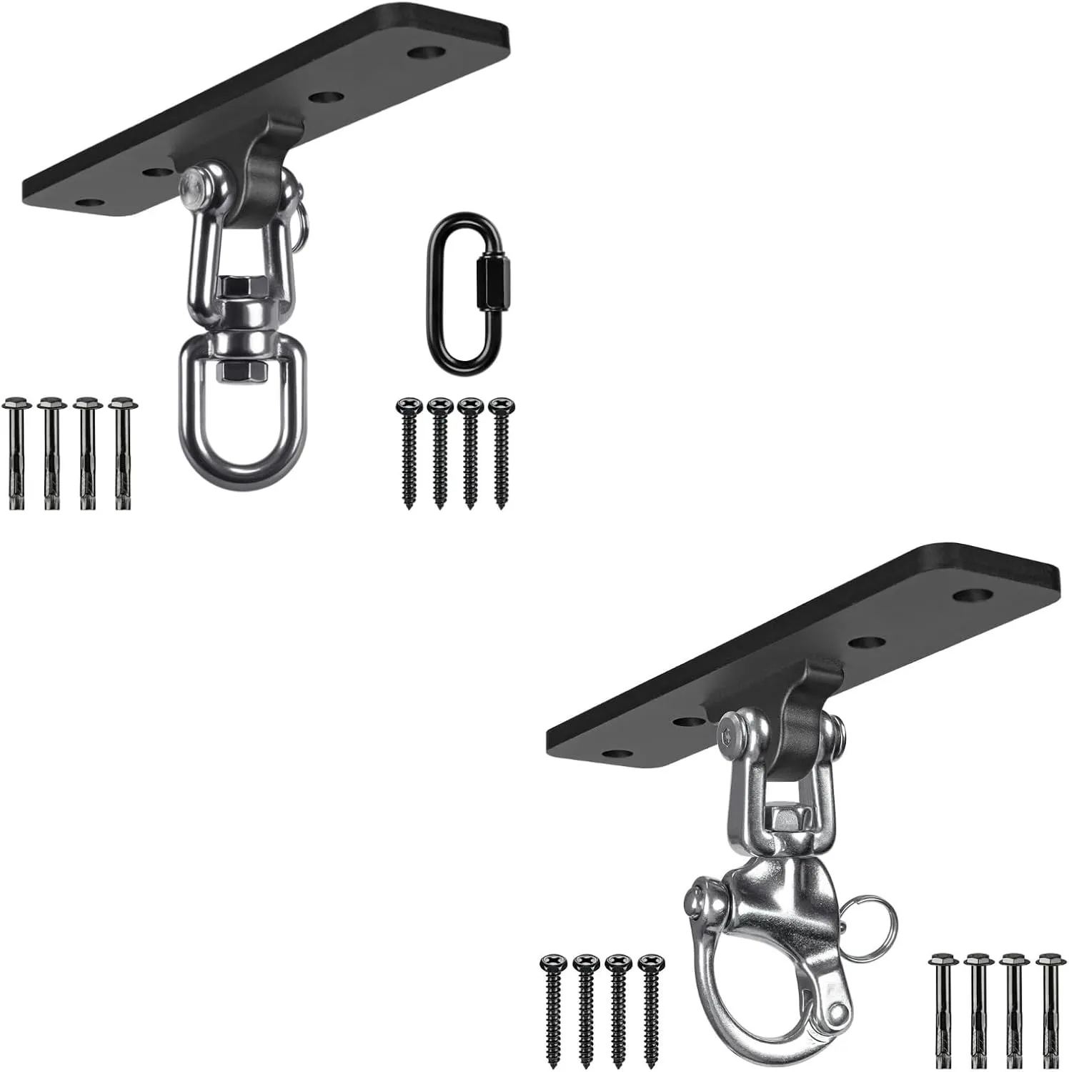 Dolibest Heavy Bag Hanger,Wall Ceiling Mount Hook 360° Rotation Wood Beam Holder Body Weight Strength Training Systems, Aerial Yoga Swing & Hammock, Resistance Band for Wooden Sets