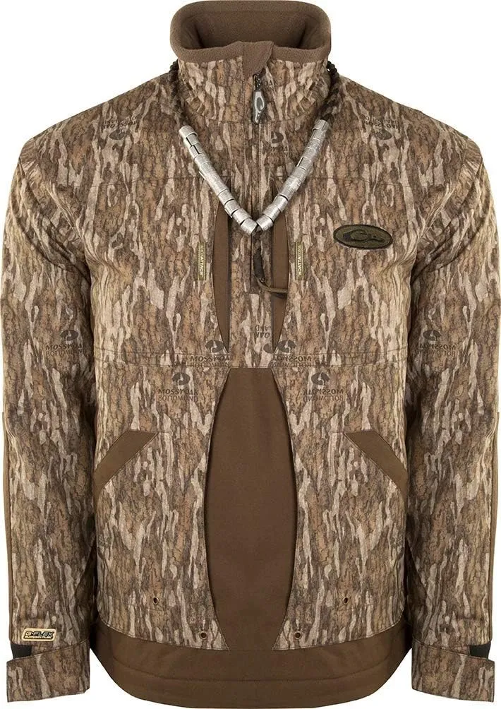 Drake Mens Fleece Lined Guardian Flex Quarter Zip Hunting Jacket