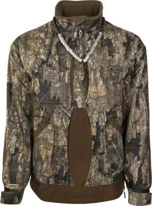 Drake Mens Fleece Lined Guardian Flex Quarter Zip Hunting Jacket