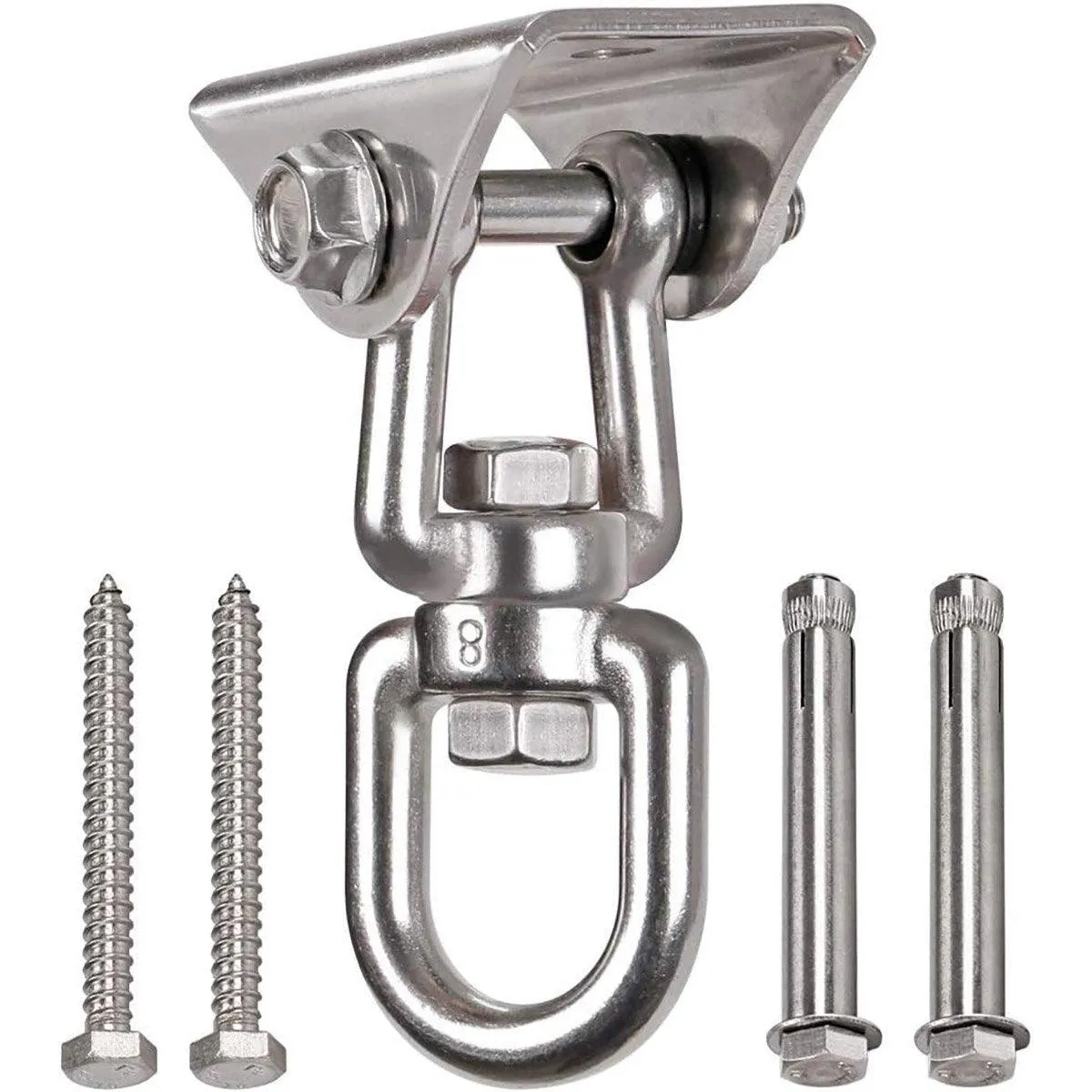 Durable Stainless Steel Swing Chair Hammock Hooks Heavy Duty Swivel Load Hooks