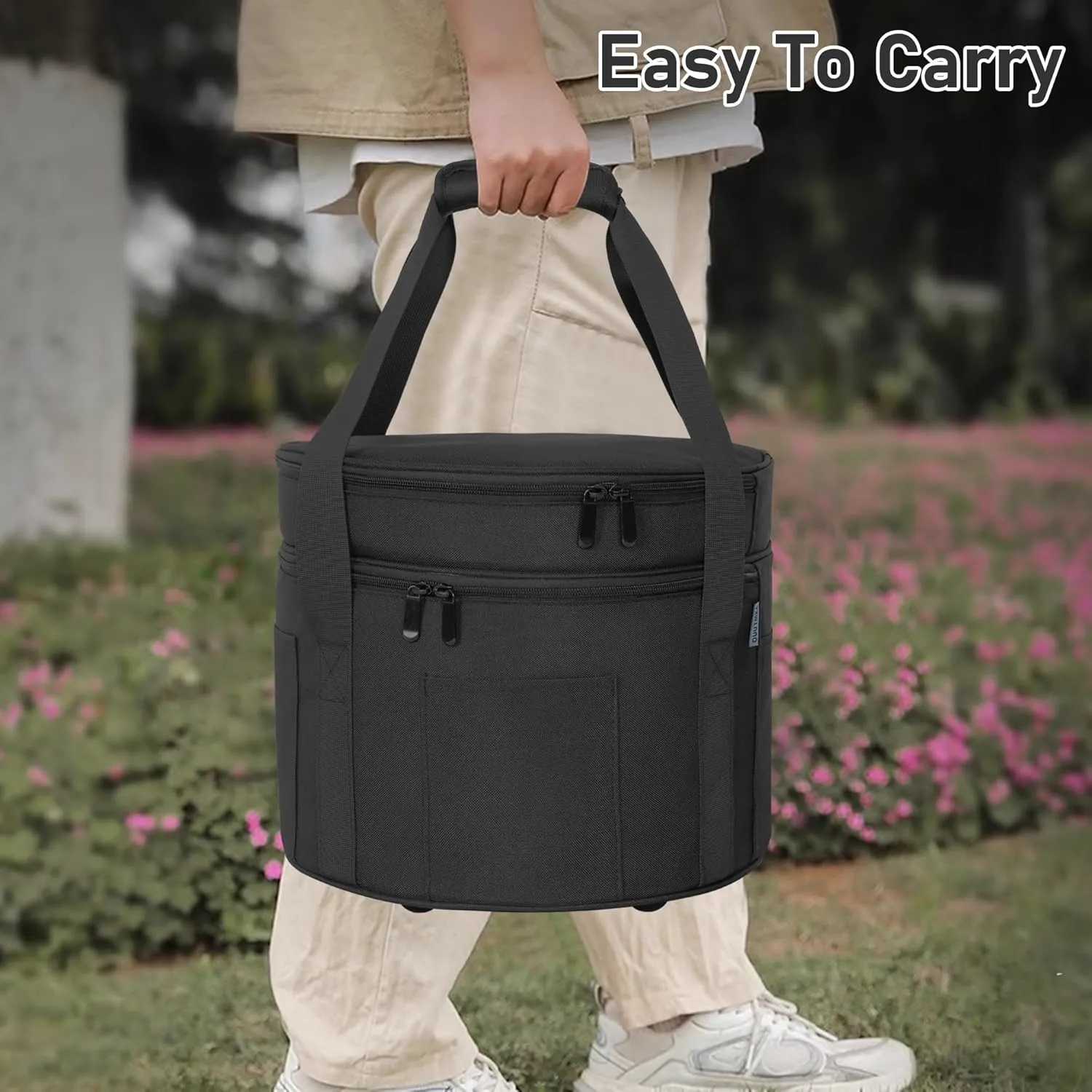 Dutch Oven Bag for 10 & 12 Inch, 2 Layers Travel Bag