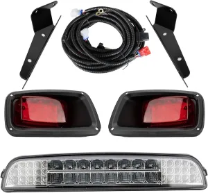 E-Z-GO TXT Golf Cart LED Light Bar Kit Compatible with 1996-2013 Models with Wiring Harness Switch