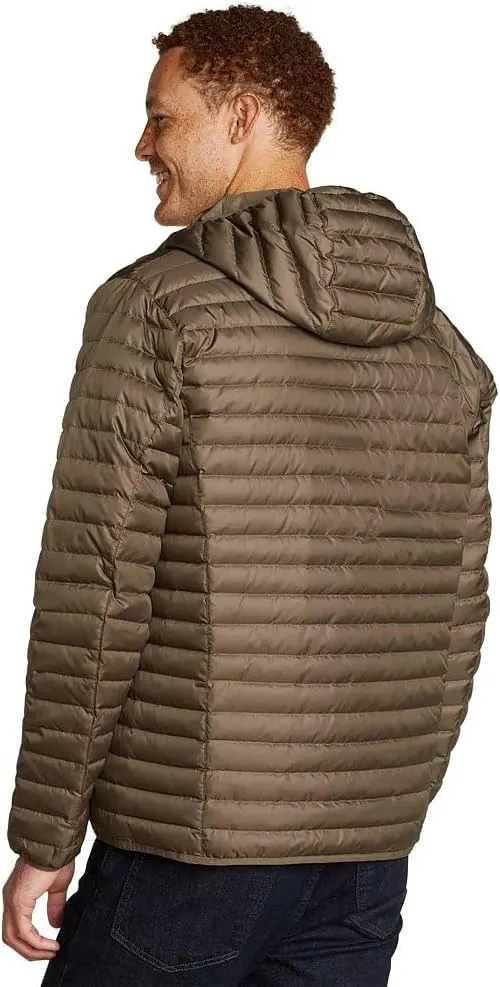 Eddie Bauer Men's Microlight Down Hooded Jacket