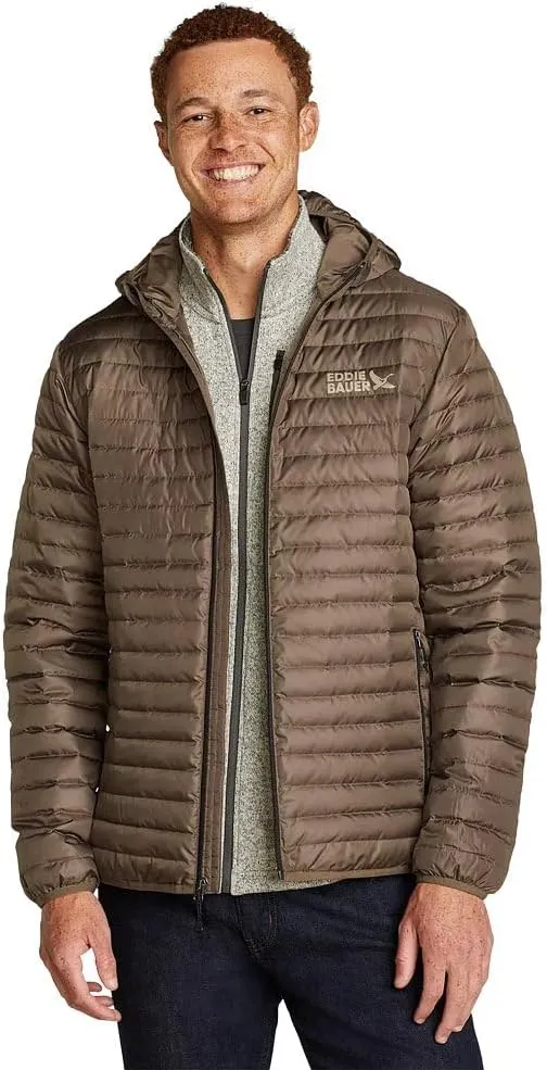 Eddie Bauer Men's Microlight Down Hooded Jacket