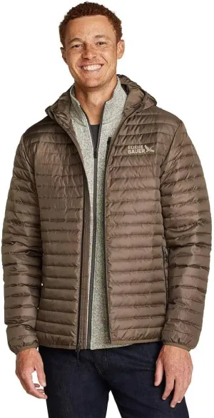 Eddie Bauer Men's Microlight Down Hooded Jacket