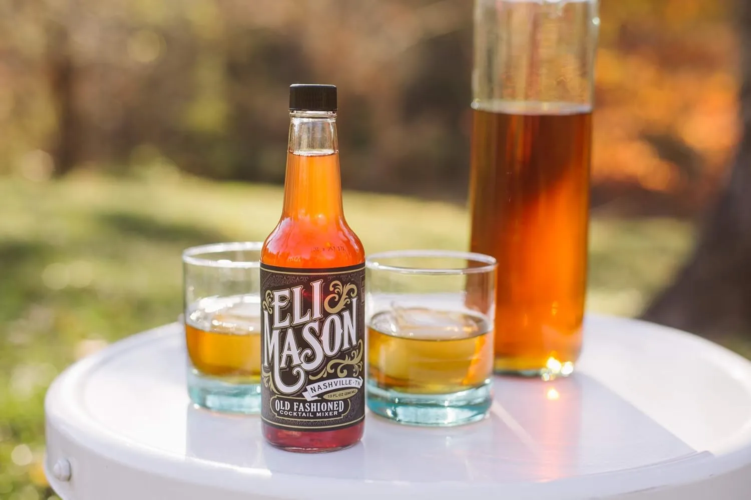 Eli Mason Mint Julep Cocktail Mixer - All-natural Mint Cocktail Syrup - Uses Real Cane Sugar, Fresh Mint & Proprietary Blend Of Cocktail Bitters - Made In USA, Small Batch Cocktail Mixes - 10 Ounces