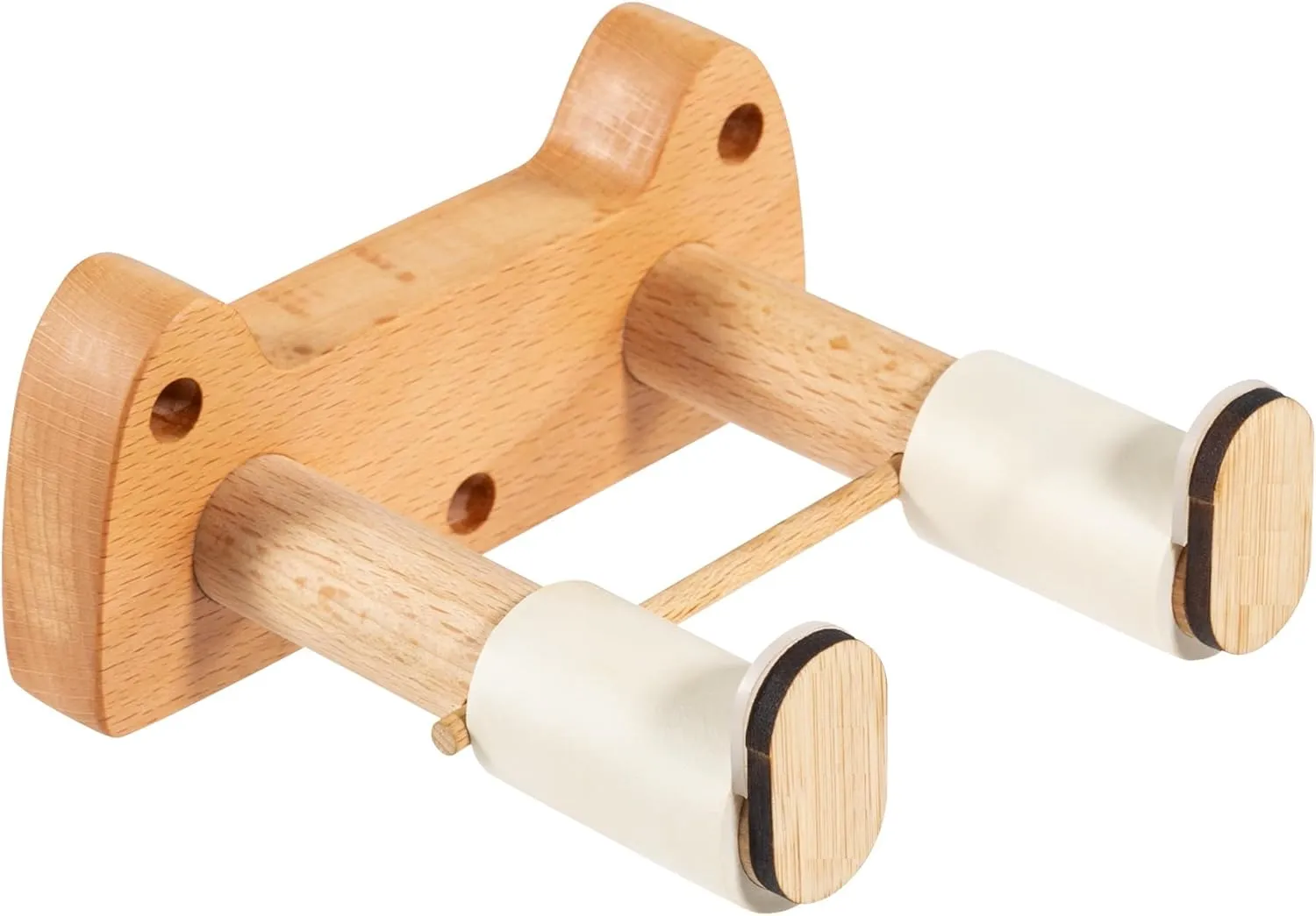 ENO MUSIC Cat-Shaped Oak Guitar Wall Hook for Acoustic & Electric Guitars - Decorative, Space-Saving Wall Mount Hanger with Secure Expansion Screws