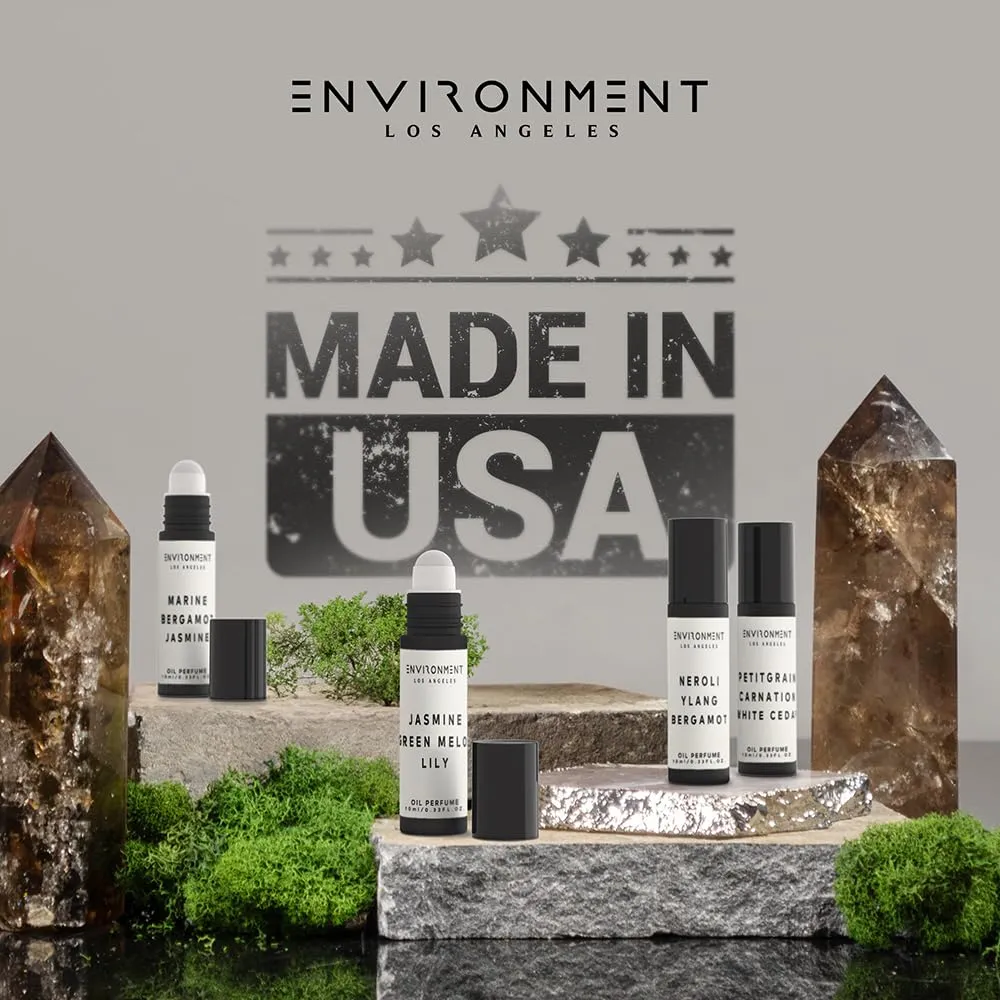 ENVIRONMENT Inspired by 5-Star Hotels MRT 10ml Roll-on Perfume (Grapefruit | Red Currant | Jasmine) Body Oil Fragrance, Roll On Oil, Body Fragrance for Women & Men, Luxury Scents, Vegan & Cruelty-Free