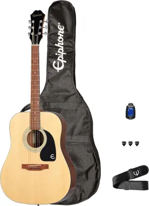 Epiphone Songmaker DR-100 Acoustic Player Pack, Natural