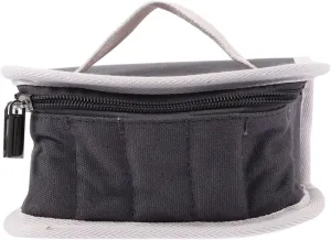 Essential Oil Storage Case Roll on Bottles Storage Bag 16 Compartment Essential Oil Bag Essential Oil Bottle Holder Grey Essential Oil Pouch Portable Transport Bag