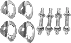 Expansion Bolt, Stainless Steel Bolt On Climbing Holds Climbing Bolt Hanger with 4 Pair for Climbing