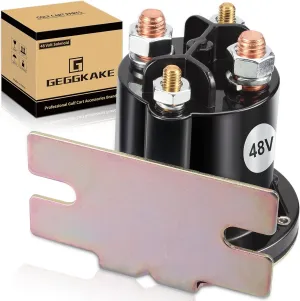 EZGO TXT Solenoid, 48V Golf Cart Solenoid, Fit E-Z-GO Electric 48V TXT 2010-Up & All 48V MPT 800/1000 Vehicles Golf Cart, OEM# 612711