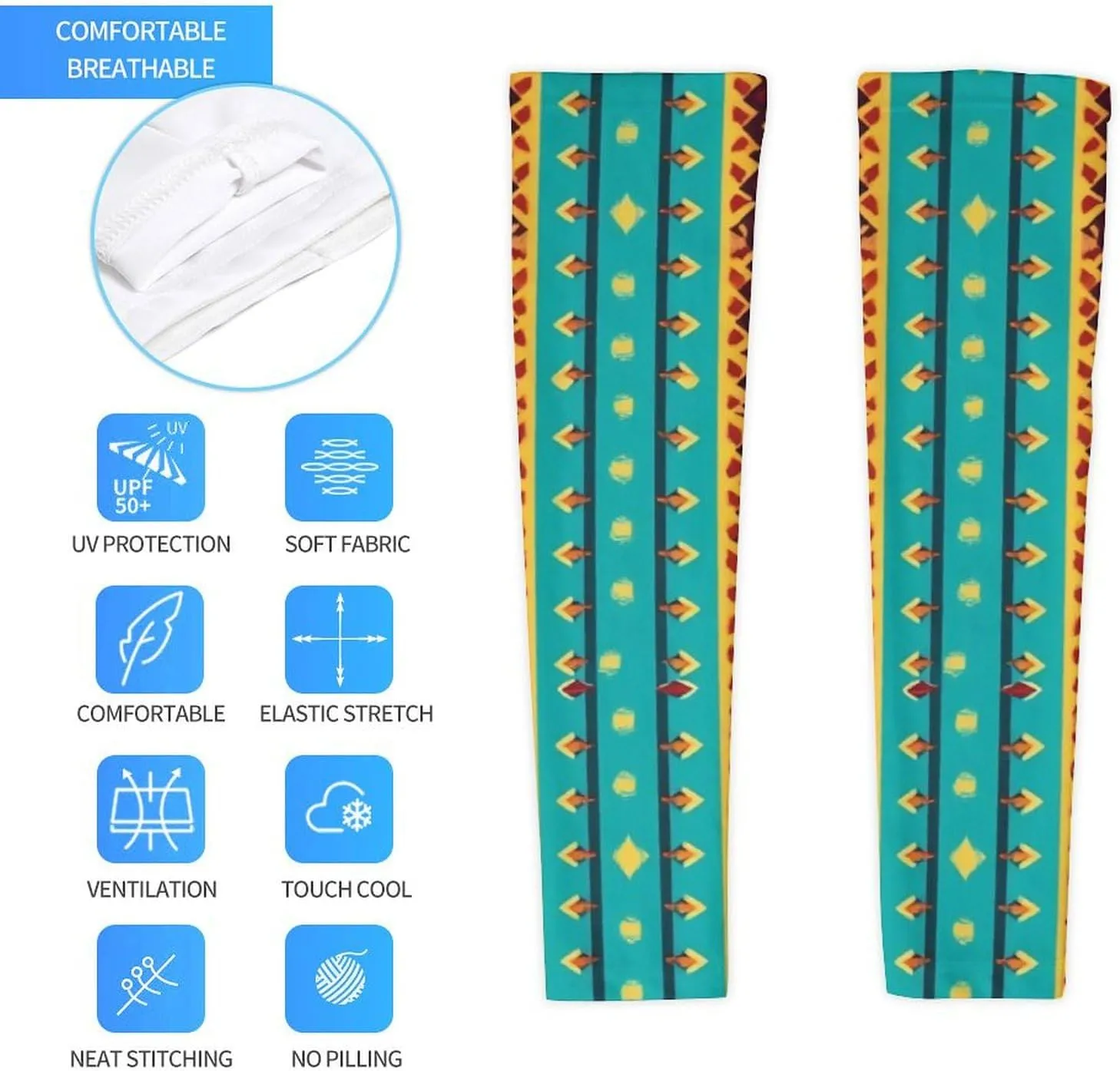 Fashion Tattoo Cover Up Sleeves With Compression Breathable For All Day Wear