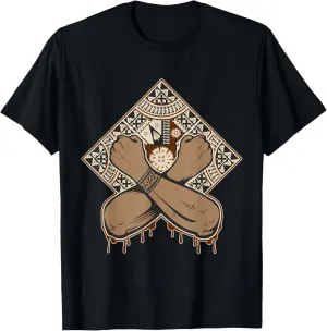 Fiji Islands Abstract Masi Authentic Summer Tee Tapa T-Shirt