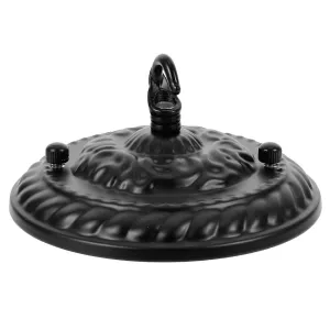 Finials Lamps Retro Ceiling Light Plate Chandelier Plate Hook Embossed Pattern