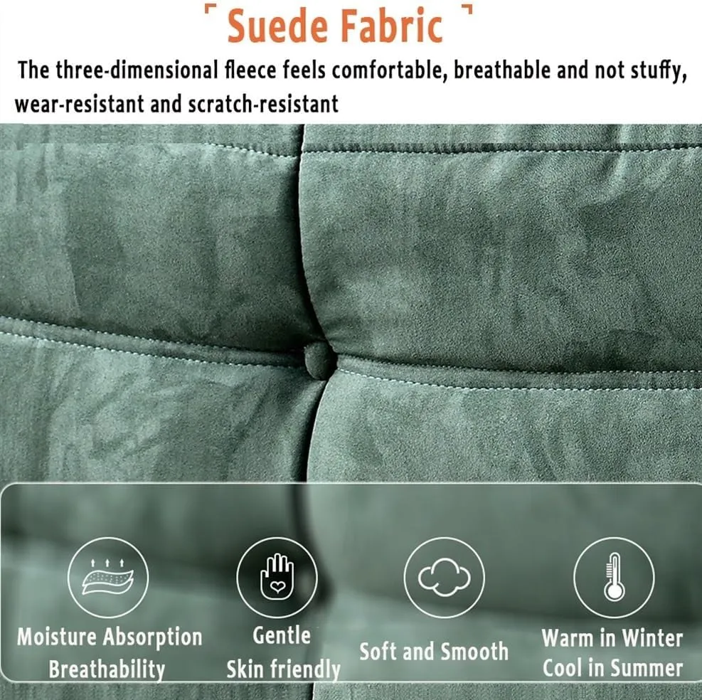 Fireside Chair, Modern Lounge Bean Bag Chair Single Sofa Lazy Couch Tatami Living Room Bedroom Lovely Leisure Single Chair Reading Chair Balcony Rocking Chair (Color : Suede Goose Yellow, Size : One