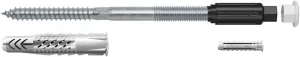 fischer TherMax 10/200 M6 Spacer Mounting System (2) for Insulation Materials, Insulation Dowels for Attaching Light Loads in Thermal Insulation Composite Systems, with Anti-Cold Cone