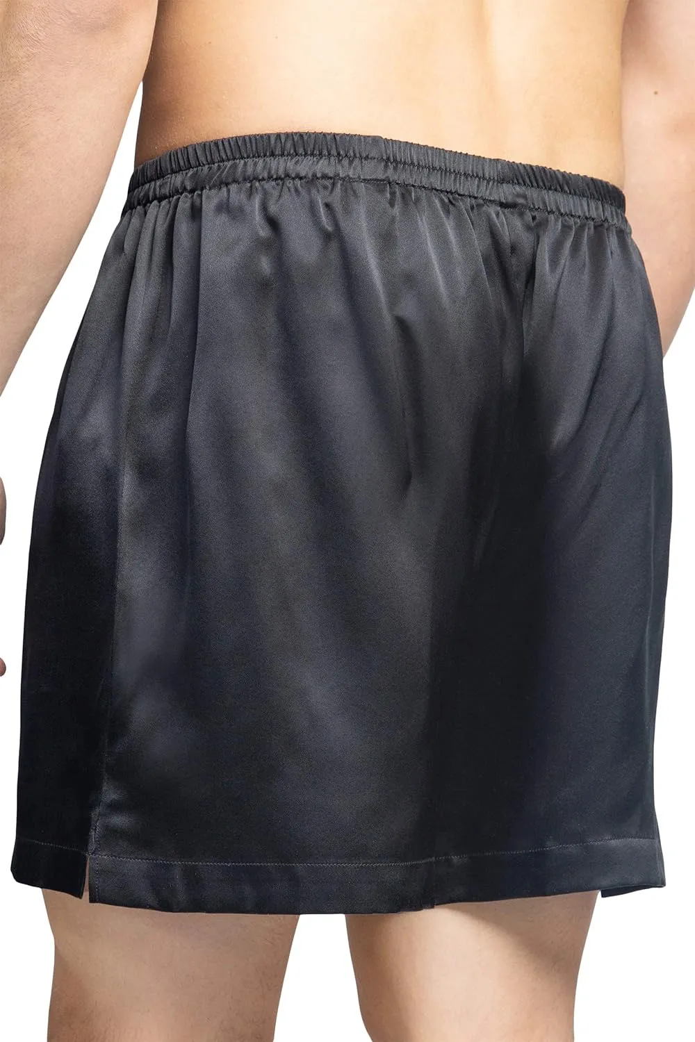 Fishers Finery Men's Luxury 100% Pure Mulberry Silk Boxers - Improved Waistband