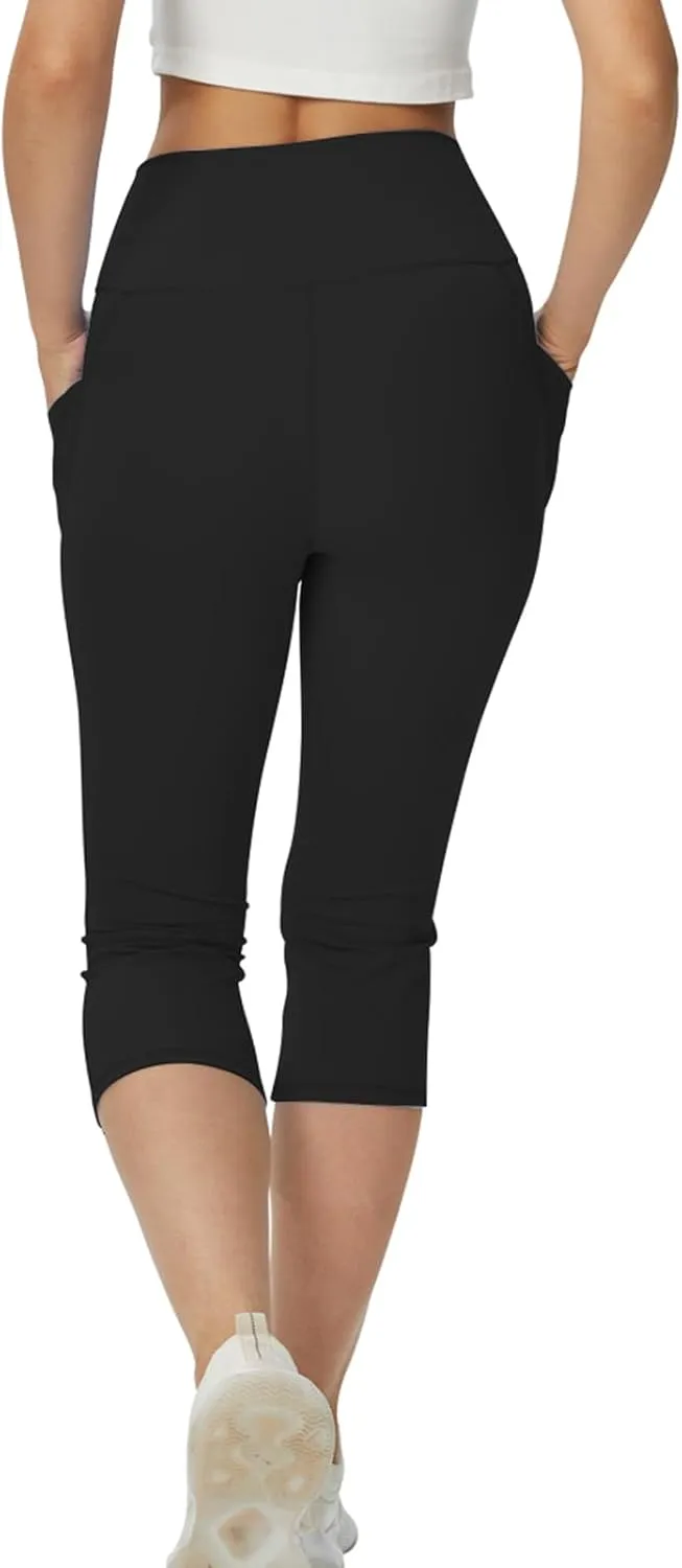 Flare Yoga Pants with Pockets for Women,High Waisted V Crossover Bootcut Yoga Leggings Stretchy Casual Workout Pants