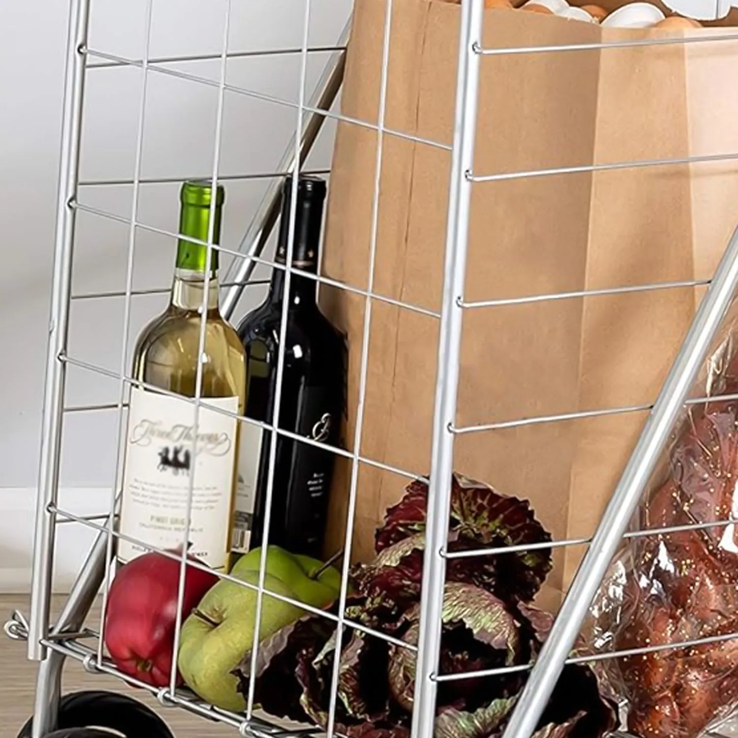 Foldable Shopping Trolley With Wheels (2 Pcs MOQ)
