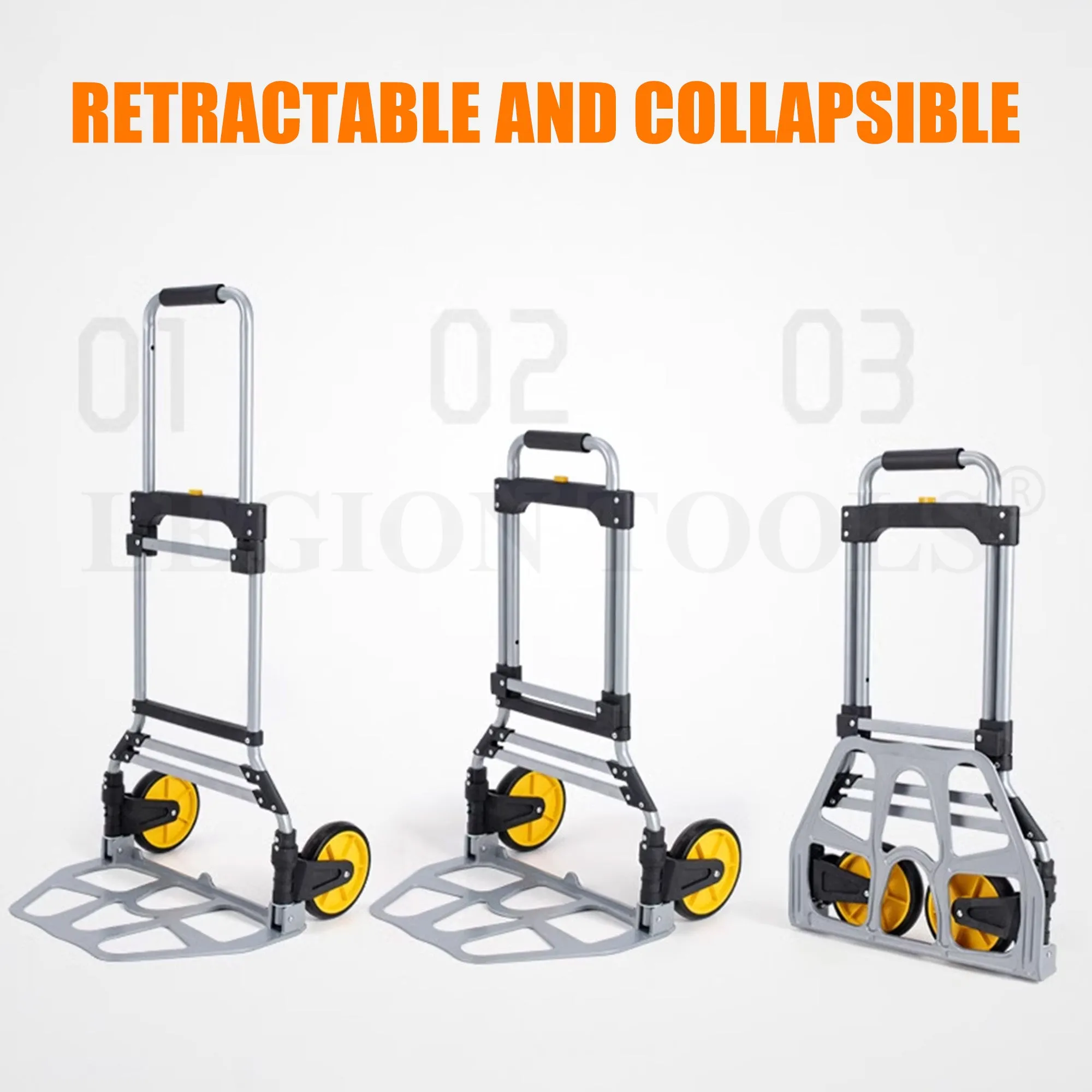Folding Luggage Cart Heavy Duty 120kg 70kg