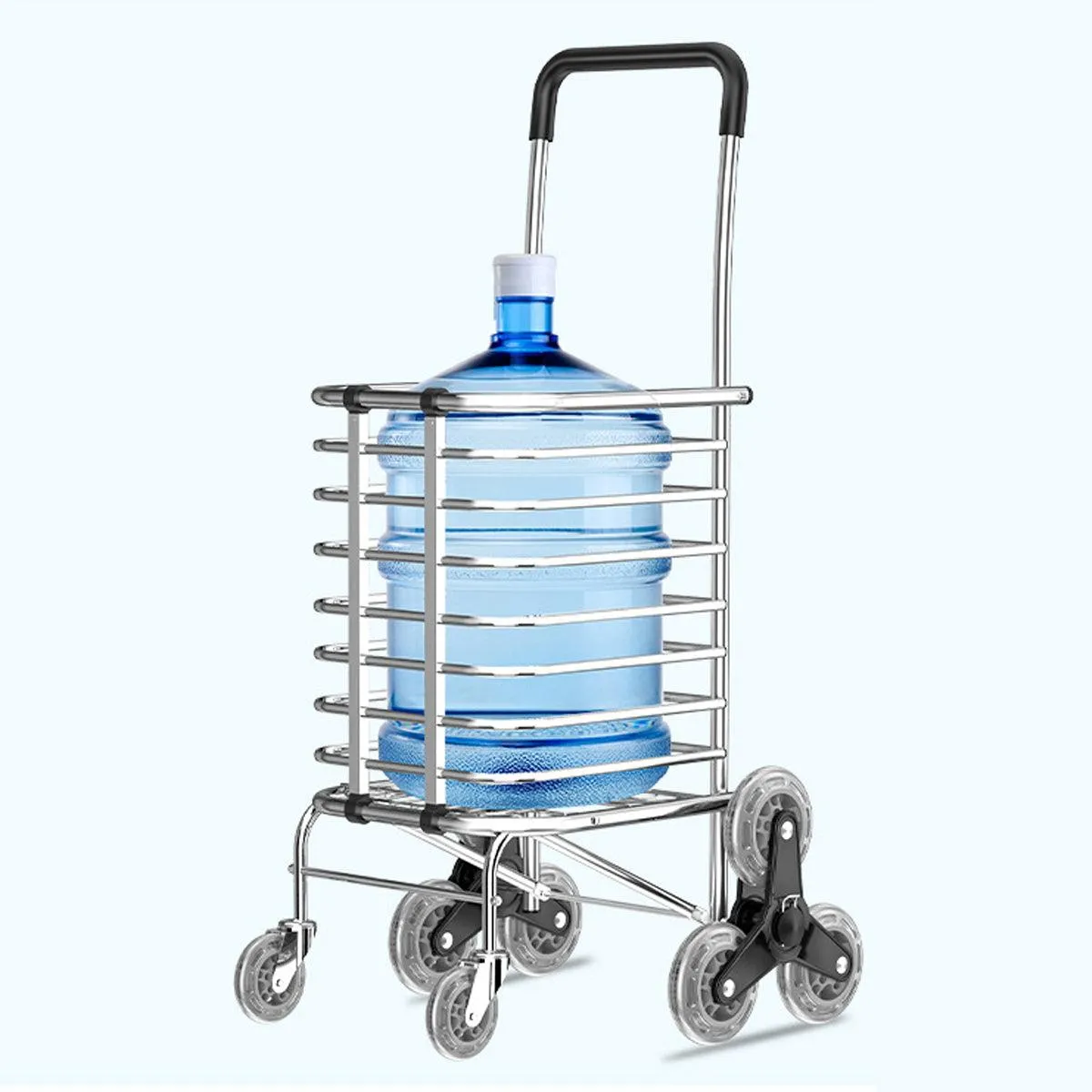 Folding Vegetable Basket Trolley Small Trailer Grocery Shopping Pulling Cart