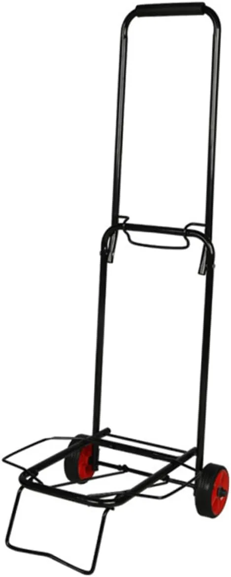 Folding Wagon Cart Luggage Trolley Two-Wheeled Barrow Grocery Cart Wheels Silent