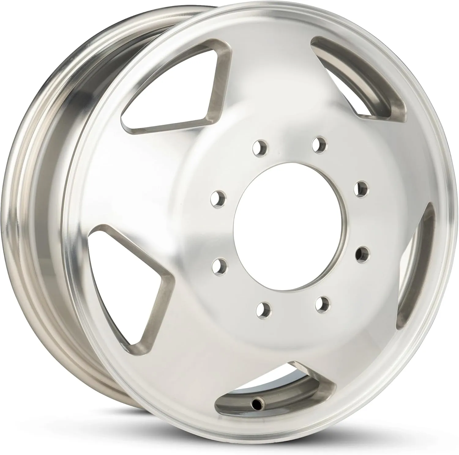 For 1999-2004 Ford F350 16 Inch Machined with Clear Coat Silver Rim - OE Direct Replacement - Road Ready Truck Wheel
