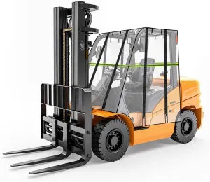 Forklift Rain Cover Cab Enclosure - YSJWAER Forklift Universal Accessories All-Weather Protection Fits Forklift Capacity Up to 8000 Lbs