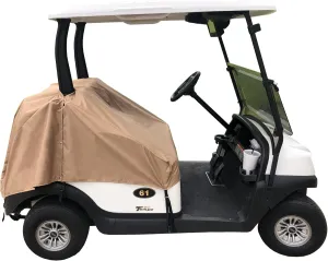 Formosa Covers Golf Cart Seat Cover for 4 Passenger Golf Cart, 2 2 or 2 Person - Quick Storage Solution for All Weather Protection Bench Shield Accessory - Universal Fit