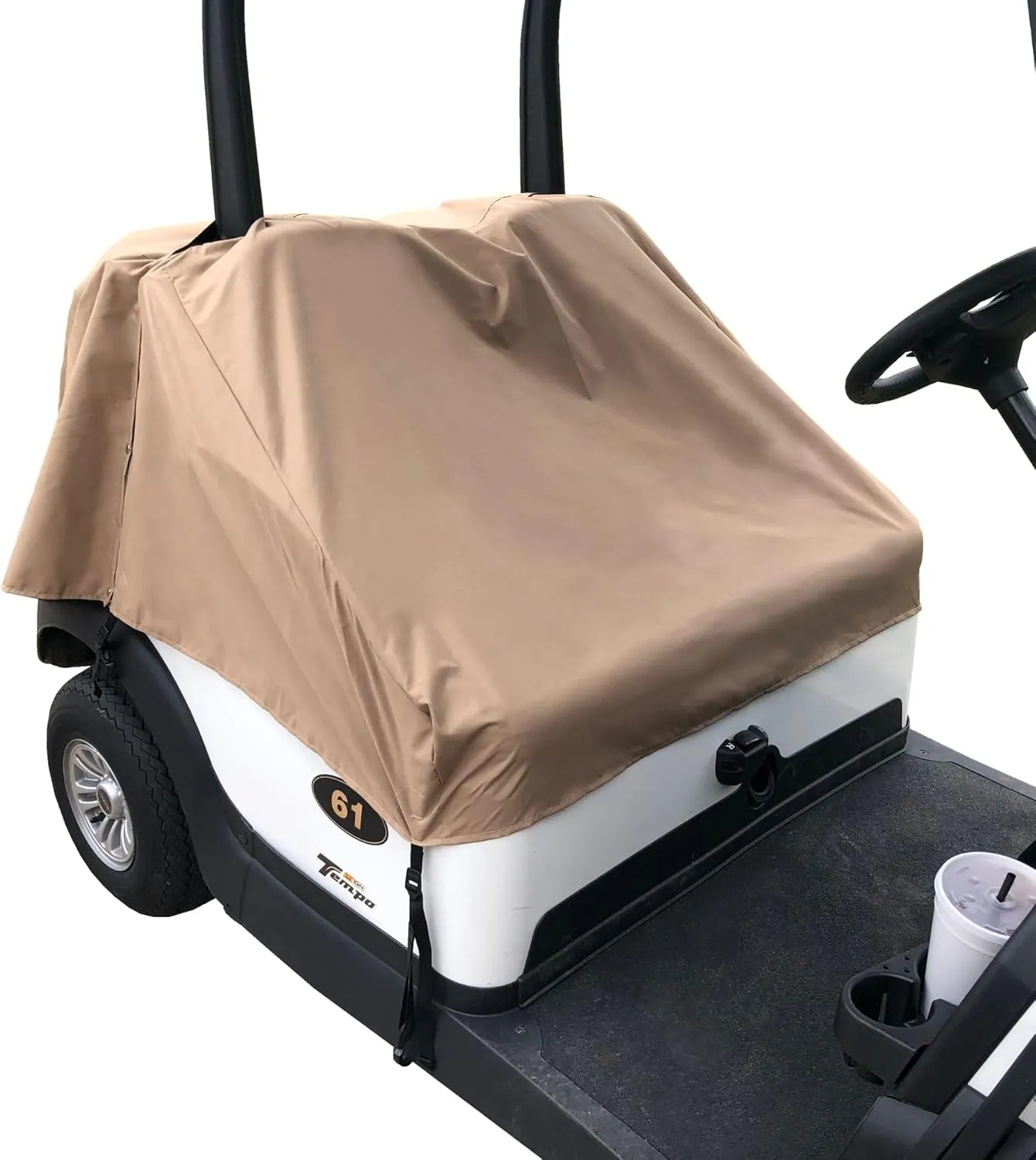 Formosa Covers Golf Cart Seat Cover for 4 Passenger Golf Cart, 2 2 or 2 Person - Quick Storage Solution for All Weather Protection Bench Shield Accessory - Universal Fit