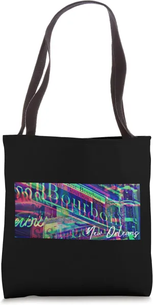 French Quarter Bourbon St New Orleans Souvenir Tote Bag
