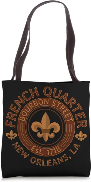 French Quarter Bourbon Street New Orleans Souvenir Tote Bag