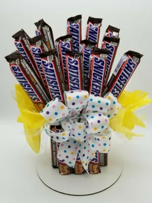 From You Flowers - Snickers Candy Bouquet for Birthday, Anniversary, Get Well, Congratulations, Thank You, All Occasions