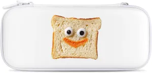 Funny Toast Slices Compatible with Switch Carrying Case Hard Travel Game Bag Pouch with 15 Games Accessories