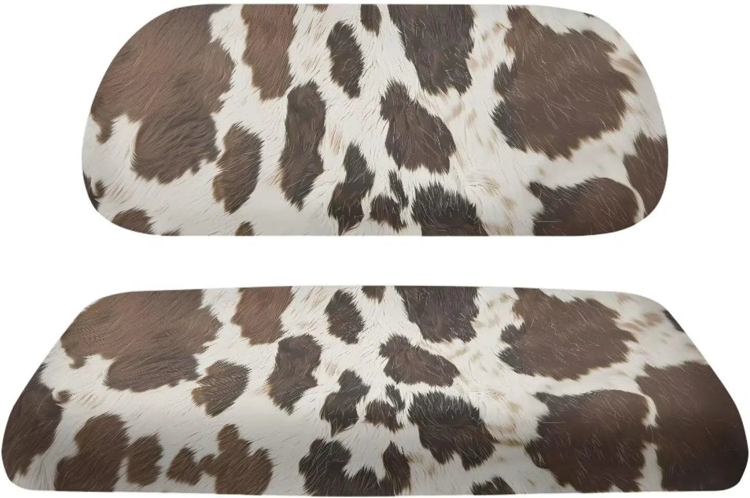 Fur Spot Print Wolf Elastic Spandex Golf Seat Covers Heavy-Duty Golf Cart Seat Covers for All Weather Conditions Universal Fit for 2/4 Passenger Provides All-Weather Protection
