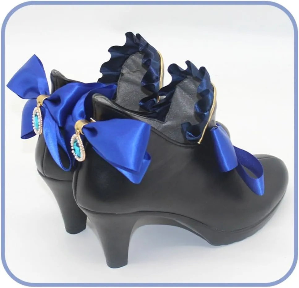 Game Genshin Impact Furina Cosplay Shoes Halloween Carnival Party Outfit Women Anime Cosplay Shoes Role Play